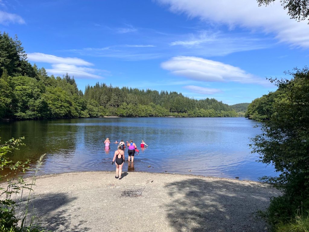 Wild Swim Adventure Day Mini Bus Trip to the Trossachs from the Scottish Borders & Edinburgh.